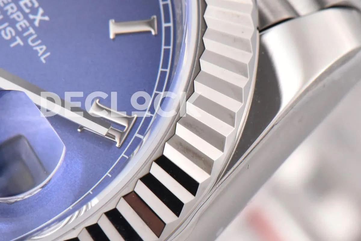 Replica Rolex Datejust 36/41 126334 Azzurro Blue Dial Roman Markers on Jubilee Bracelet |  Declock.