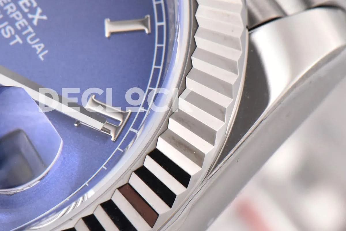 Replica Rolex Datejust 36/41 126334 Azzurro Blue Dial Roman Markers on Jubilee Bracelet