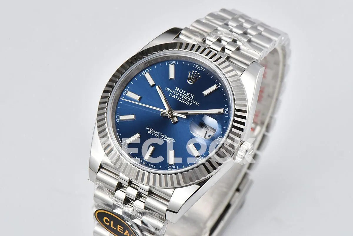 Replica Rolex Datejust 36/41 126334 Bright Blue Dial Stick Markers on Jubilee Bracelet