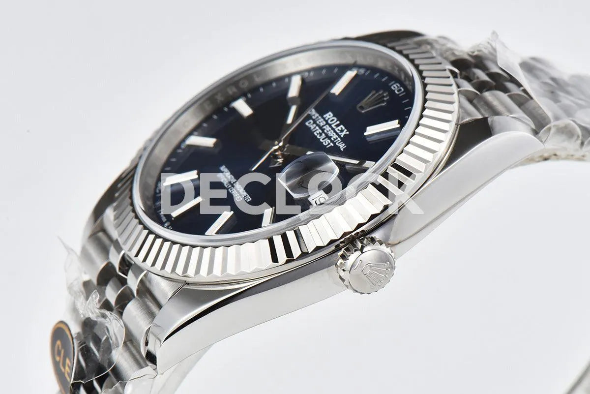 Replica Rolex Datejust 36/41 126334 Bright Blue Dial Stick Markers on Jubilee Bracelet