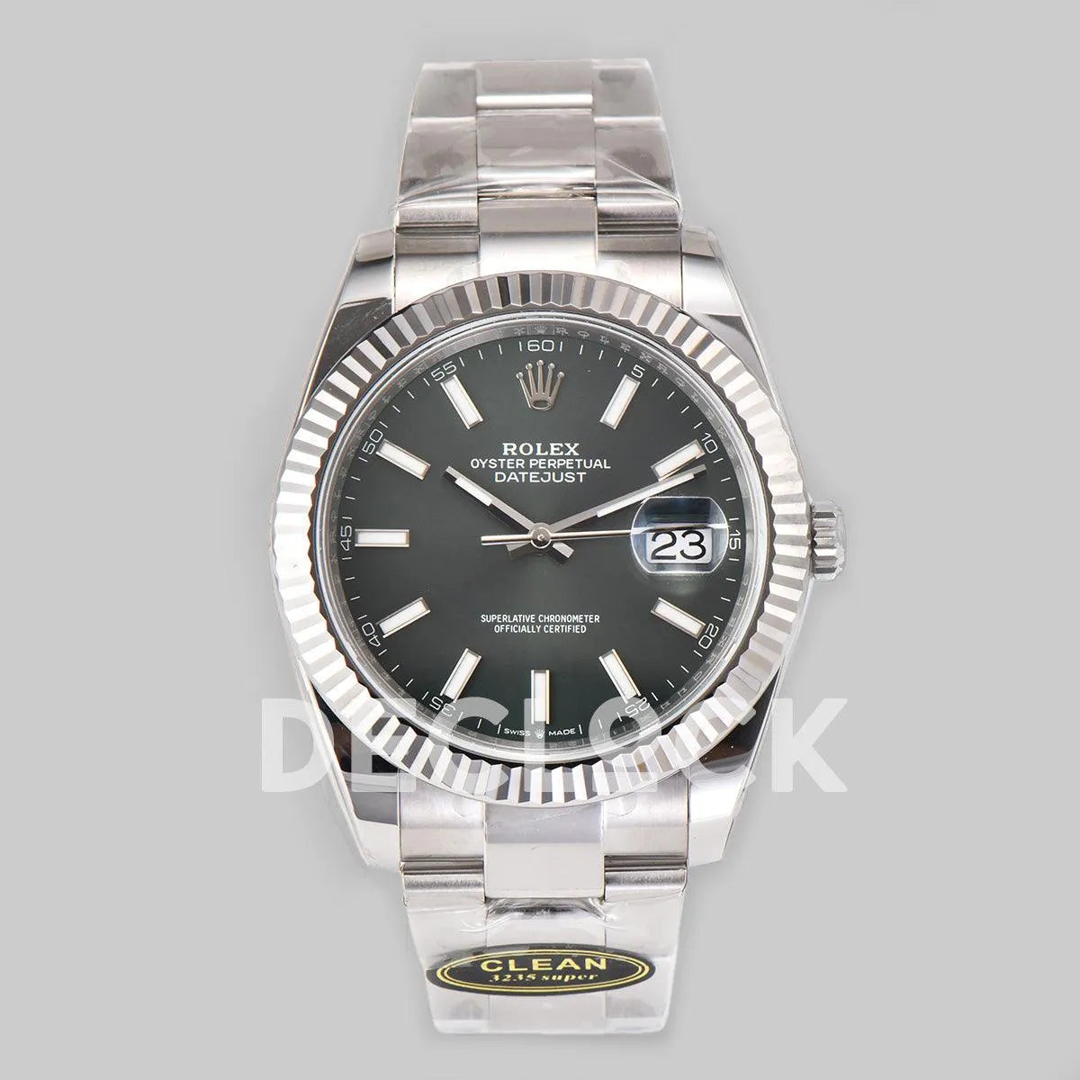 Replica Rolex Datejust 36/41 126334 Mint Green Dial Stick Markers on Oyster Bracelet