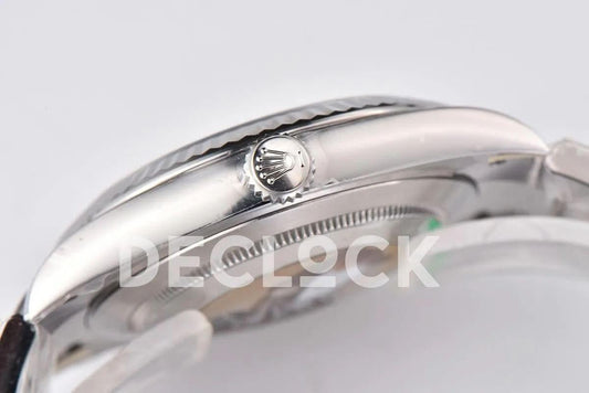 Replica Rolex Datejust 36/41 126334 Mint Green Dial Stick Markers on Oyster Bracelet |  Declock.