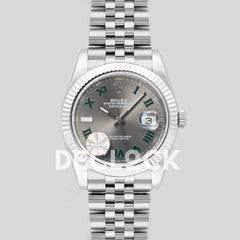 Replica Rolex Datejust 36/41 126334 Slate Dial Stick Markers on Jubilee Bracelet