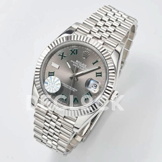 Replica Rolex Datejust 36/41 126334 Slate Dial Stick Markers on Jubilee Bracelet | Declock.