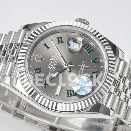 Replica Rolex Datejust 36/41 126334 Slate Dial Stick Markers on Jubilee Bracelet | Declock.