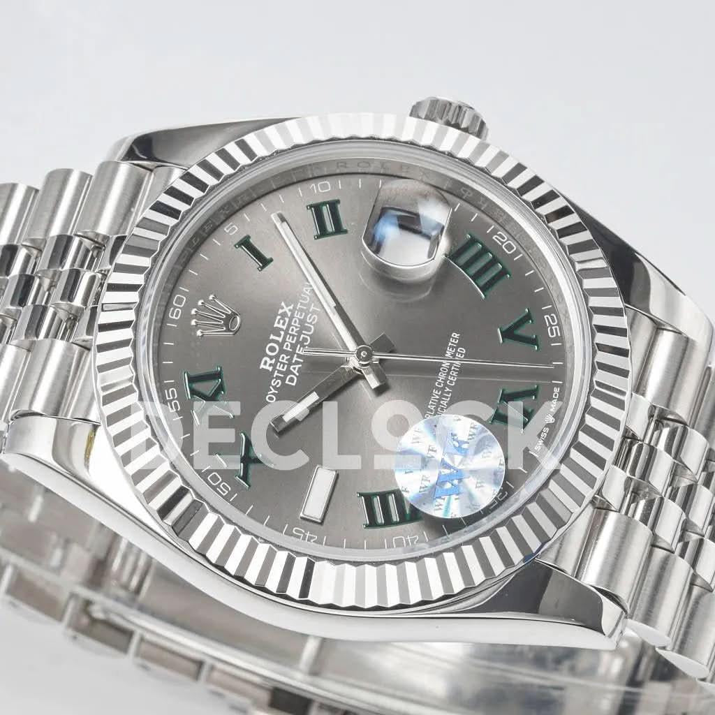 Replica Rolex Datejust 36/41 126334 Slate Dial Stick Markers on Jubilee Bracelet |  Declock.