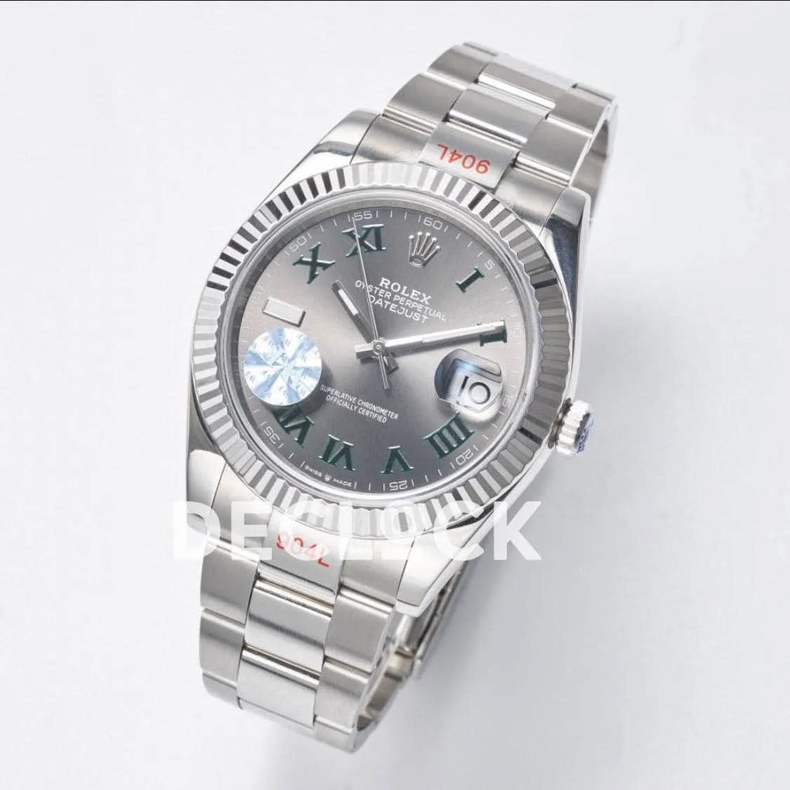 Replica Rolex Datejust 36/41 126334 Slate Dial Stick Markers on Oyster Bracelet