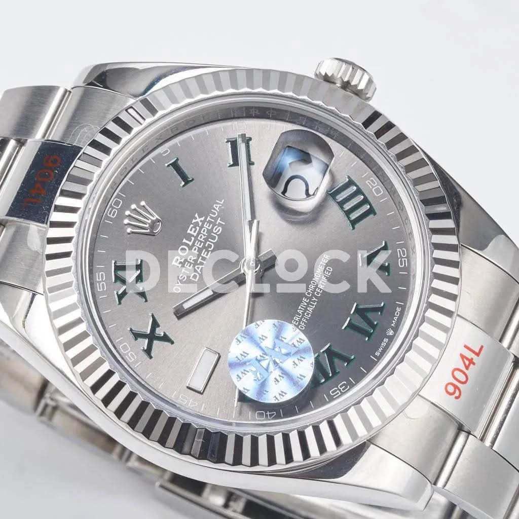Replica Rolex Datejust 36/41 126334 Slate Dial Stick Markers on Oyster Bracelet