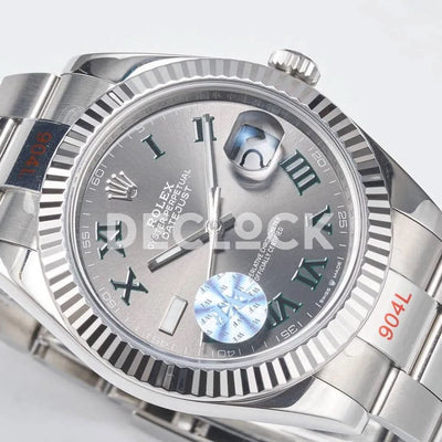 Replica Rolex Datejust 36/41 126334 Slate Dial Stick Markers on Oyster Bracelet