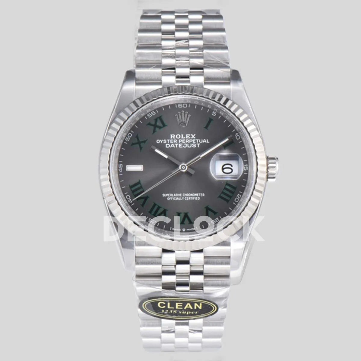 Replica Rolex Datejust 36/41 126334 Slate Grey Dial Stick on Jubilee Bracelet