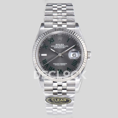 Replica Rolex Datejust 36/41 126334 Slate Grey Dial Stick on Jubilee Bracelet