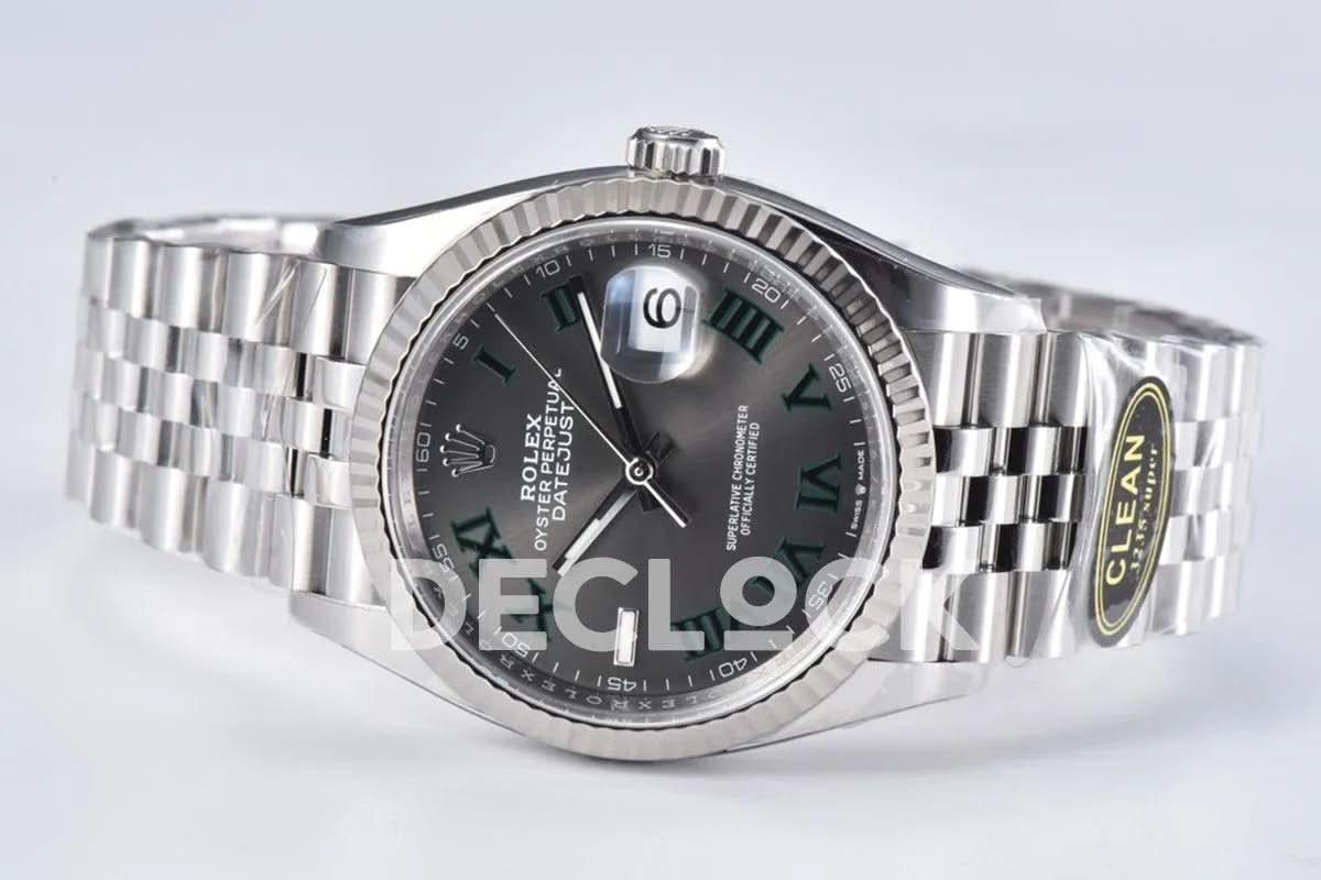 Replica Rolex Datejust 36/41 126334 Slate Grey Dial Stick on Jubilee Bracelet |  Declock.
