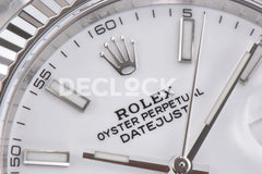 Replica Rolex Datejust 36/41 126334 White Dial Stick Markers on Oyster Bracelet