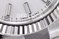 Replica Rolex Datejust 36/41 126334 White Dial Stick Markers on Oyster Bracelet