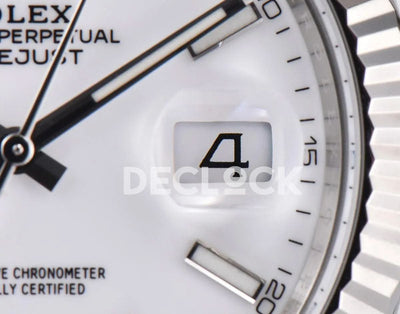 Replica Rolex Datejust 36/41 126334 White Dial Stick Markers on Oyster Bracelet