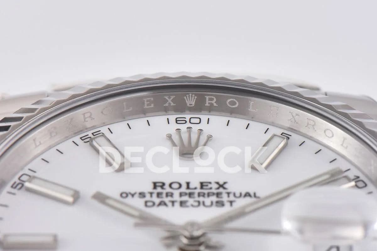 Replica Rolex Datejust 36/41 126334 White Dial Stick Markers on Oyster Bracelet