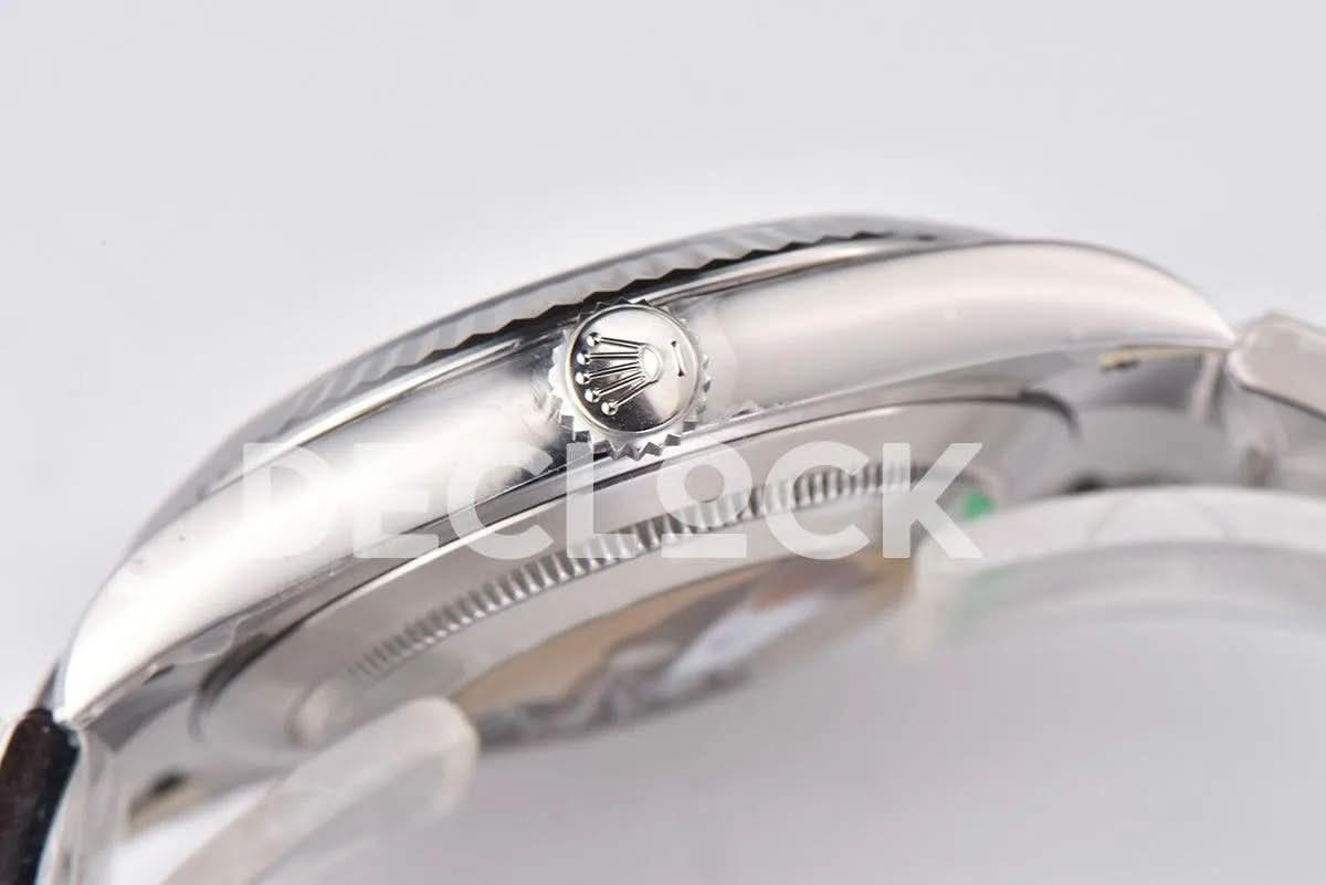 Replica Rolex Datejust 36/41 126334 White Dial Stick Markers on Oyster Bracelet |  Declock.