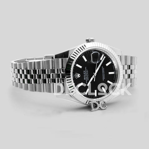 Replica Rolex Datejust 41 126334 Black Dial Stick Markers in White Gold - Replica Watches