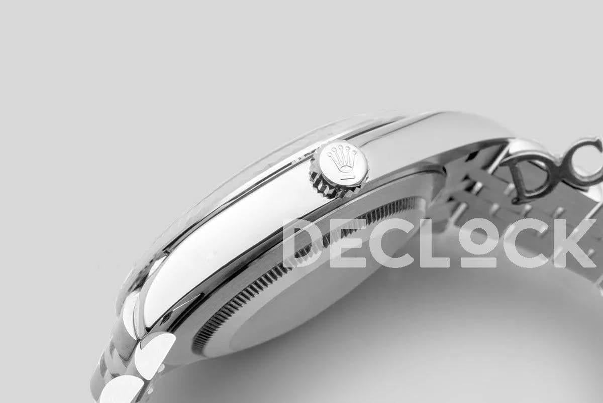 Replica Rolex Datejust 41 126334 Black Dial Stick Markers in White Gold |  Declock.