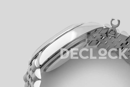 Replica Rolex Datejust 41 126334 Black Dial Stick Markers in White Gold | Declock.