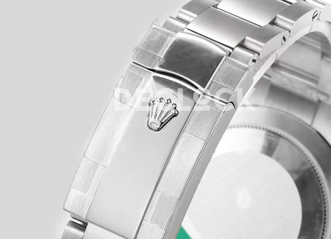 Replica Rolex Datejust 41 Silver Dial Rainbow Bezel |  Declock.