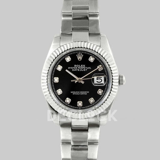 Replica Rolex Datejust II 36 116300 Black Dial Diamond Markers |  Declock.