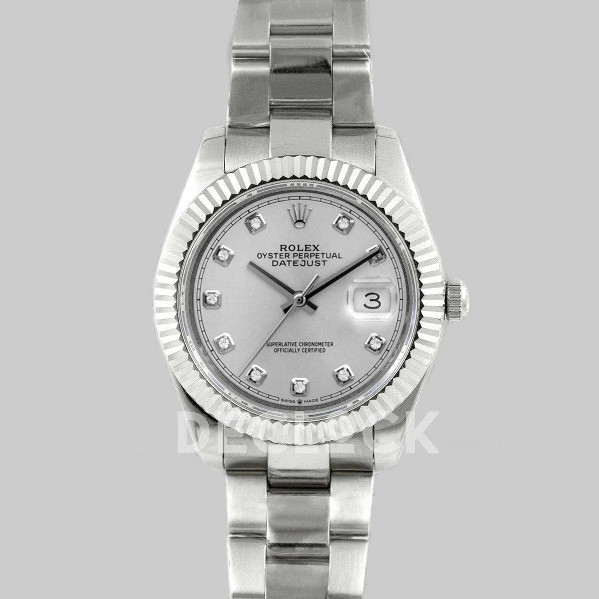 Replica Rolex Datejust II 36 116300 Silver Dial Diamond Markers