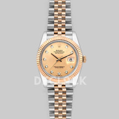 Replica Rolex Datejust II 36 116333 Yellow Gold Dial in Rose Gold /Steel with Diamond Markers