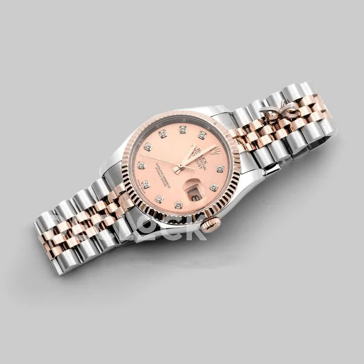 Replica Rolex Datejust II 36 116333 Yellow Gold Dial in Rose Gold /Steel with Diamond Markers |  Declock.