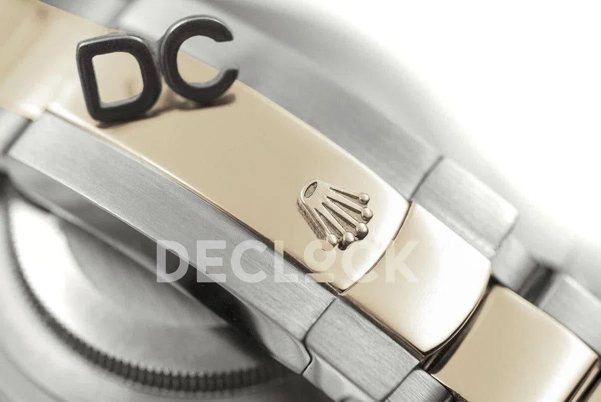 Replica Rolex Datejust II 36/41 111497 Silver Dial in Gold/Steel with Roman Markers with Oyster Bezel |  Declock.