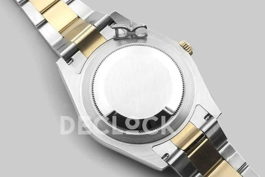 Replica Rolex Datejust II 36/41 116233 Brown Dial in Yellow Gold/Steel with Stick Markers | Declock.