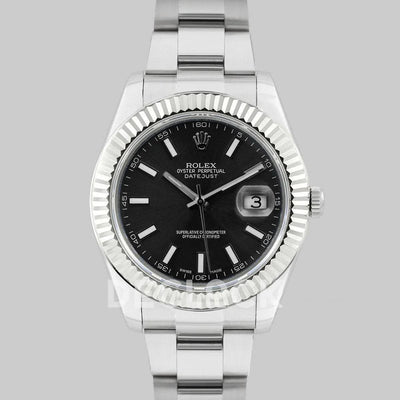 Replica Rolex Datejust II 41 126334 Black Dial Stick Markers