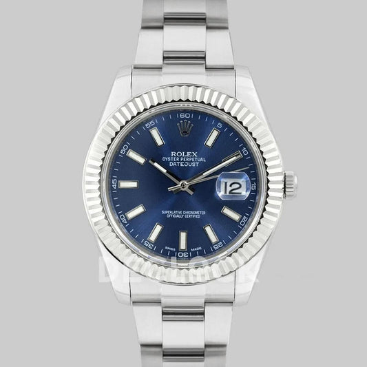 Replica Rolex Datejust II 41 126334 Blue Dial Stick Markers | Declock.