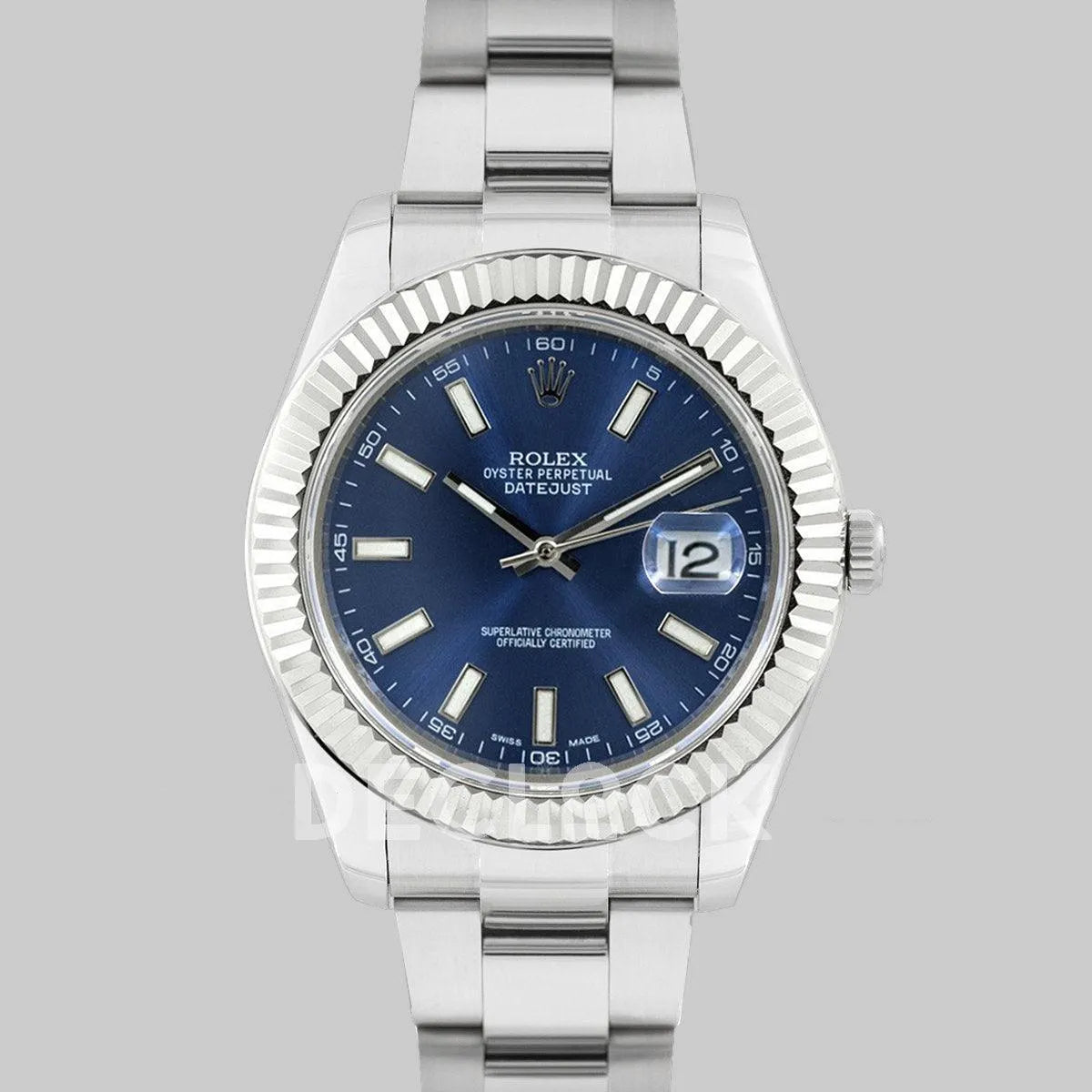 Replica Rolex Datejust II 41 126334 Blue Dial Stick Markers