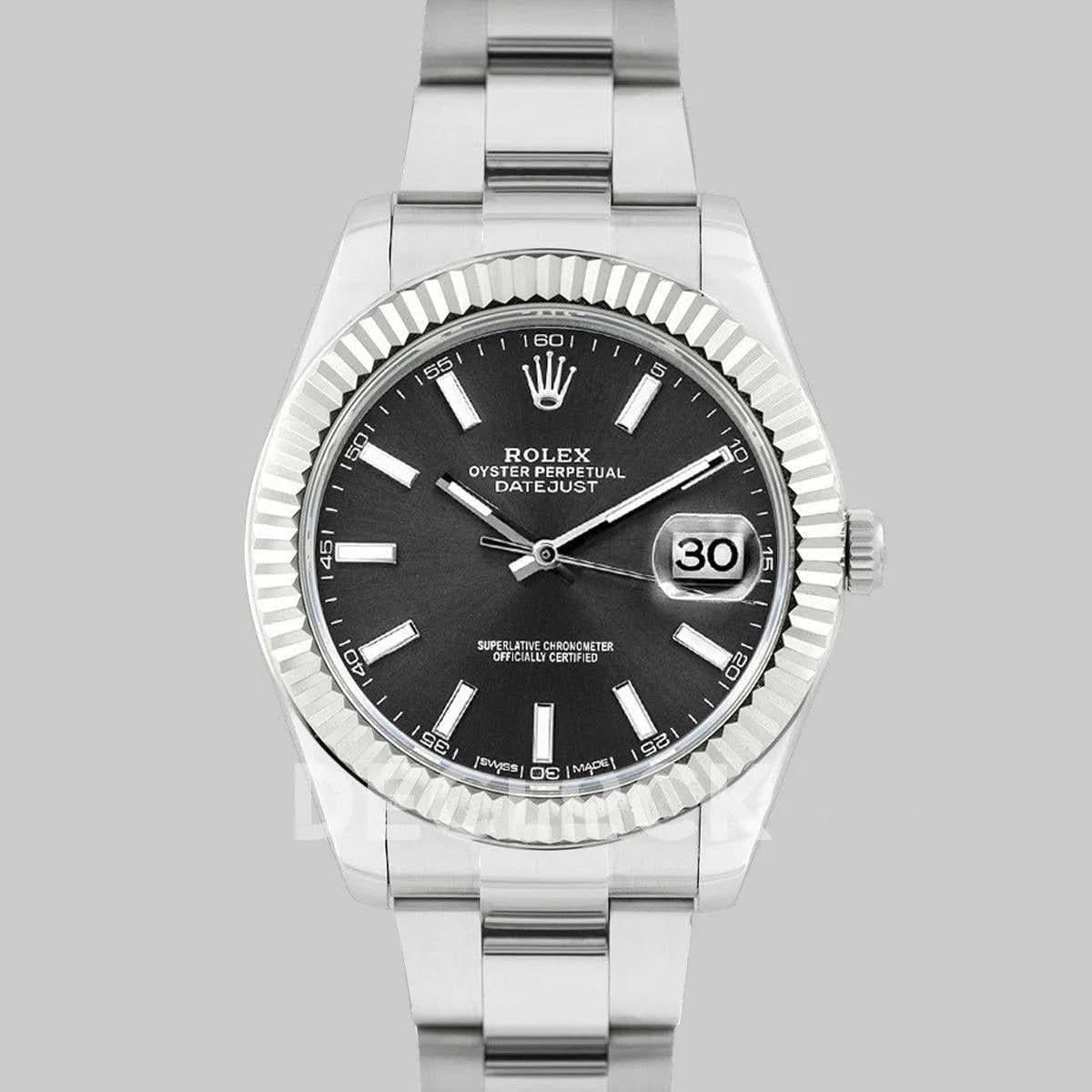 Replica Rolex Datejust II 41 126334 Gray Dial Stick Markers |  Declock.
