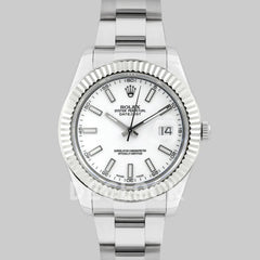 Replica Rolex Datejust II 41 126334 White Dial Stick Markers