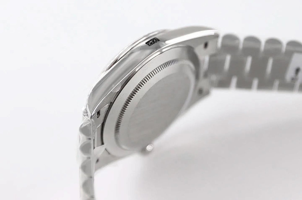 Replica Rolex Day-Date 36/40 228238 White Dial in White Gold |  Declock.