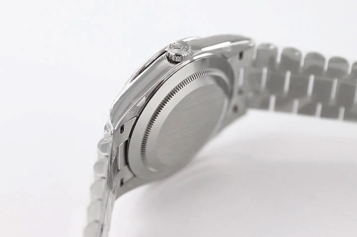 Replica Rolex Day-Date 36/40 228238 White Dial in White Gold |  Declock.