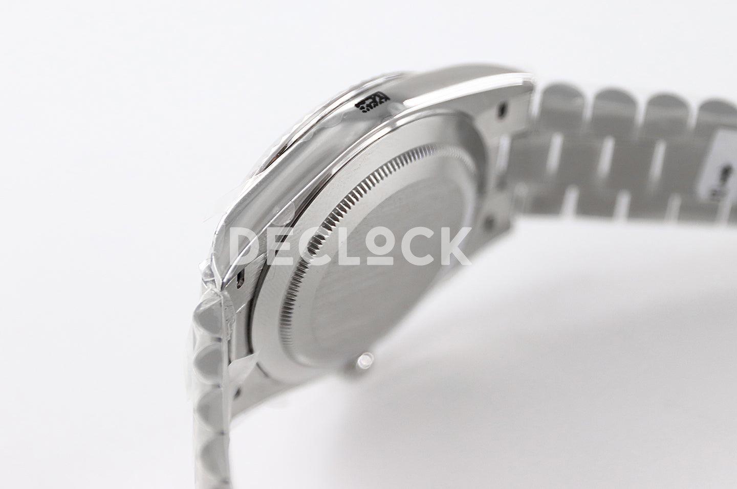 Replica Rolex Day-Date 36/40 228239 Meteorite Dial with Diamond Markers in White Gold - Replica Watches