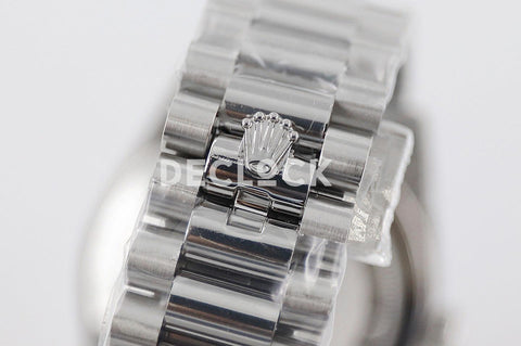 Replica Rolex Day-Date 36/40 228239 Meteorite Dial with Diamond Markers in White Gold - Replica Watches