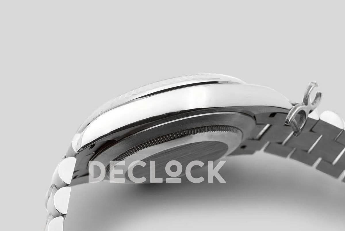 Replica Rolex Day-Date 36/40 Onyx Black Dial in White Gold