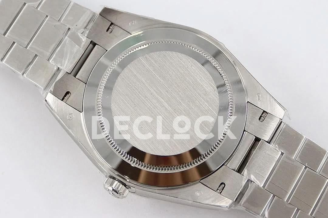 Replica Rolex Day-Date 40 228206 Blue Dial in Platinum with Arabic Markers |  Declock.