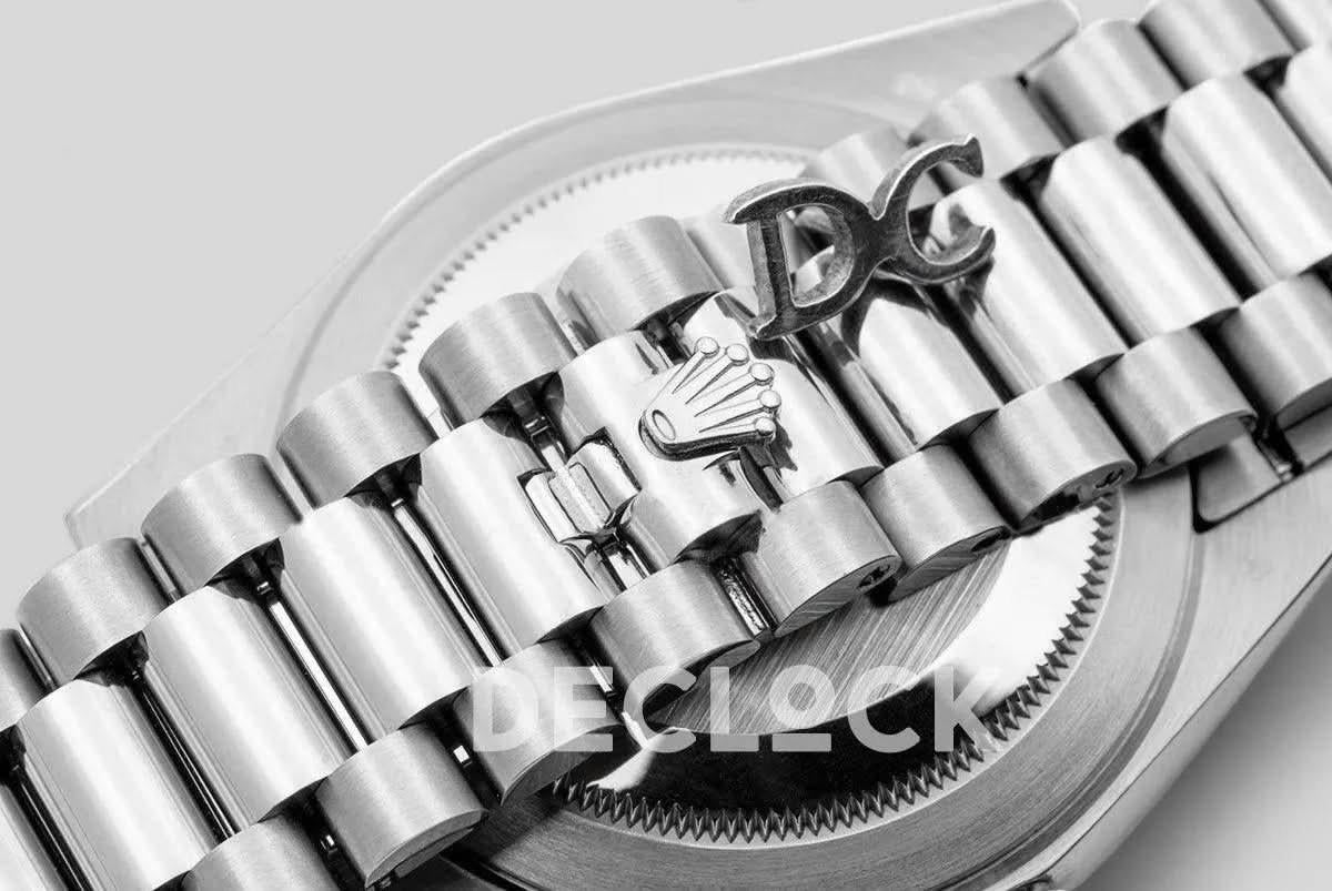 Replica Rolex Day-Date 40 228235 Black Dial in White Gold |  Declock.