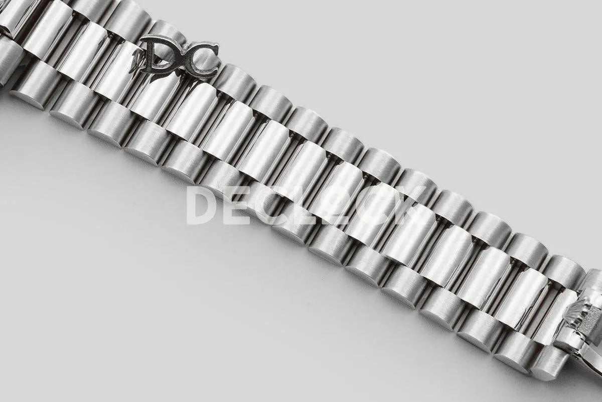 Replica Rolex Day-Date 40 228235 Black Dial in White Gold