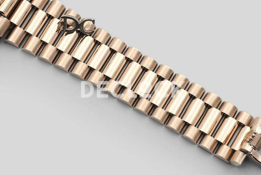 Replica Rolex Day-Date 40 228235 Green Dial in Everose Gold | Declock.