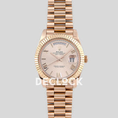 Replica Rolex Day-Date 40 228235 Rose Gold Dial in Rose Gold