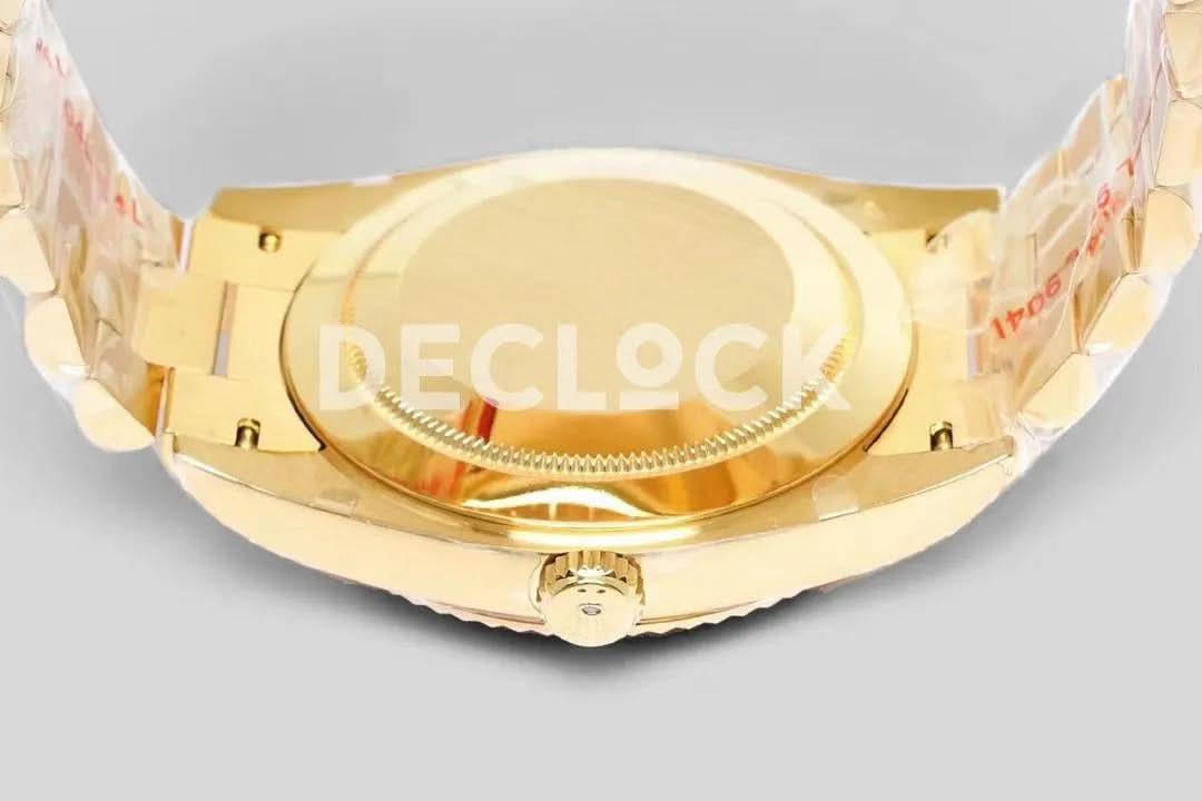 Replica Rolex Day-Date 40 228238 White Dial in Yellow Gold |  Declock.