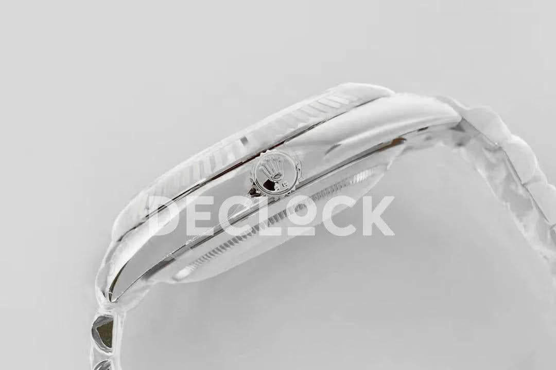 Replica Rolex Day-Date 40 White Gold Diamond Paved Rainbow |  Declock.