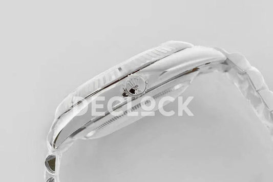 Replica Rolex Day-Date 40 White Gold Diamond Paved Rainbow | Declock.