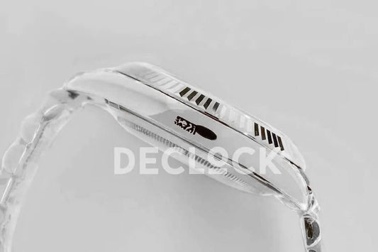 Replica Rolex Day-Date 40 White Gold Diamond Paved Rainbow | Declock.